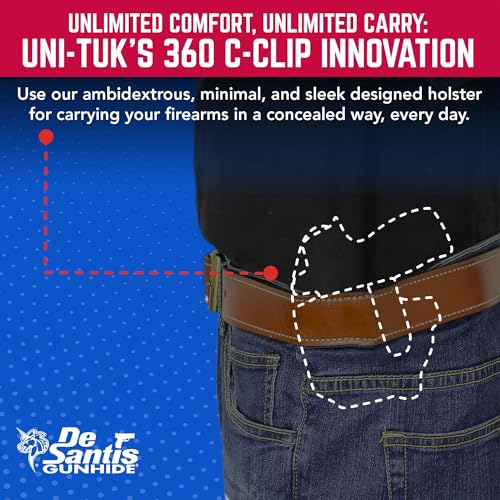 DeSantis Gunhide Uni-Tuk Inside Waistband Holster Fits Sig P365 P365 SAS and P365X with Romeo Zero Right Hand Black Kydex 206KA8JZ0