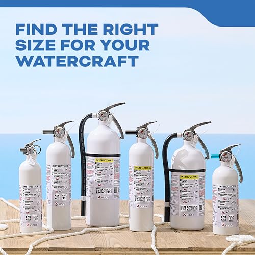 Kidde Mariner 5 Fire Extinguisher for Boats, Single-Use 5BC