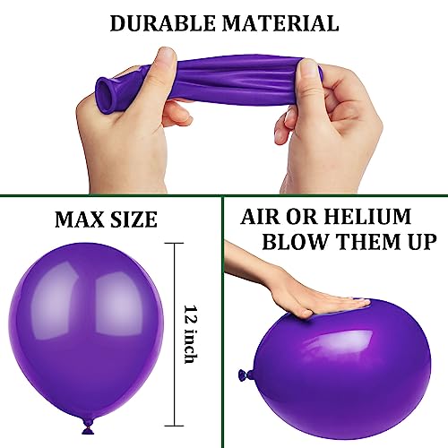 PheiLa 50 Pcs 12 Inch Halloween Balloons Orange Black Purple Green Confetti Balloons for Halloween Trick or Treat Party Sp...