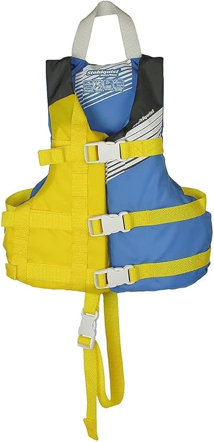 Stohlquist Kids Life Jacket 30-50 lbs - Coast Guard Approved Life Vest - Type III PFD for Boys and Girls - Secure & Adjust...