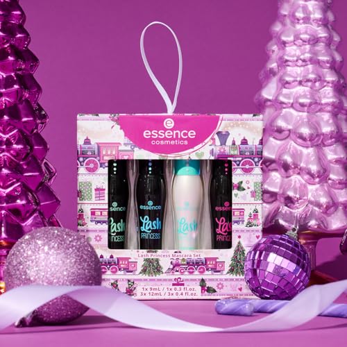 essence Lash Princess Mascara Holiday Gift Set | 4 Vegan & Cruelty-Free Mascaras | False Lash Effect, Waterproof, Primer, ...