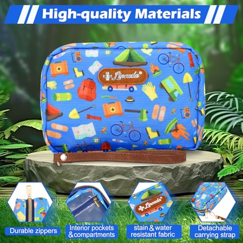 Portable Travel First Aid Kit for Kids and Adults, 143 Pieces All-Purpose Emergency First Aid Kit for Home, Car, Diaper Ba...