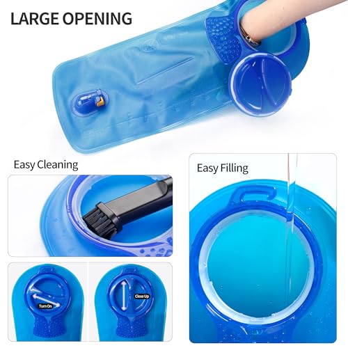 Unigear Hydration Bladder, 1.5L/2L/2.5L/3L Water Bladde Non-BPA and odorless for Backpacking, Biking, Hiking and Camping