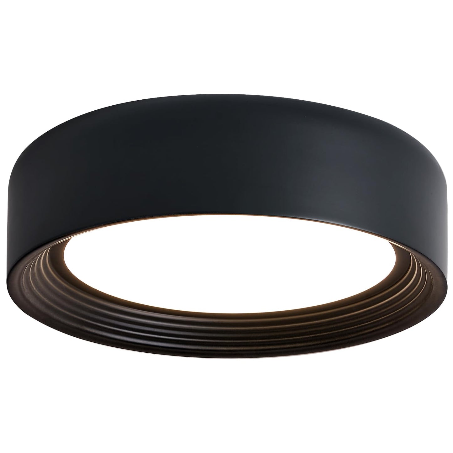 Gisisee 11.8 Inch Modern Dimmable LED Round Matte Black Flush Mount Ceiling Light,5CCT Adjustable 3000K-6000K,Close to Ceiling Lighting Fixture for Hallway,Entryway,Laundry Room,Kitchen,Bedroom