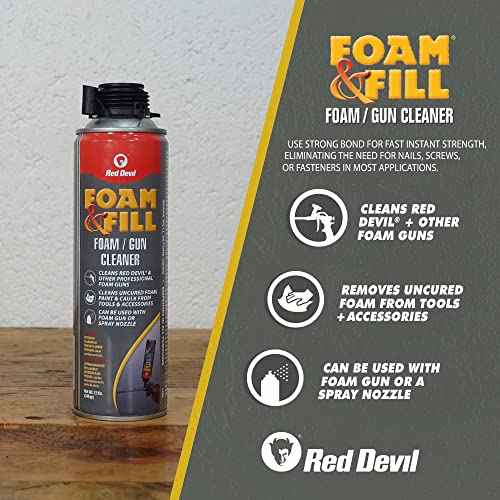 Red Devil 0921 Foam & Fill Foam Gun Cleaner, Clear