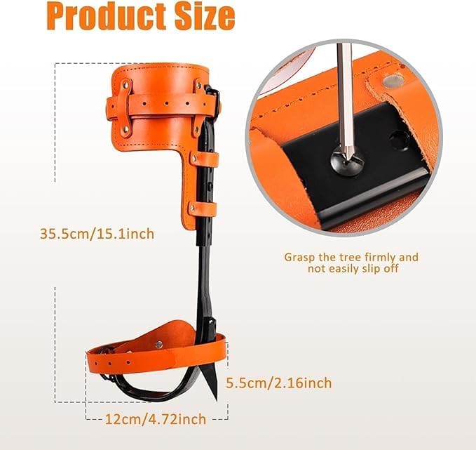 Best Tree Climbing Gear,Tree Climbing Spikes, Tree Climbing Gear with Adjustable Climbing Straps and Steel Core Flip Line,...