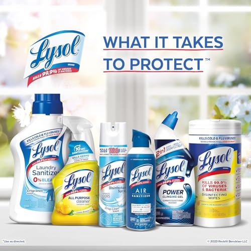 Lysol Multi-Surface Cleaner, Sanitizing and Disinfecting Pour, to Clean and Deodorize, Sparkling Lemon and Sunflower Essen...
