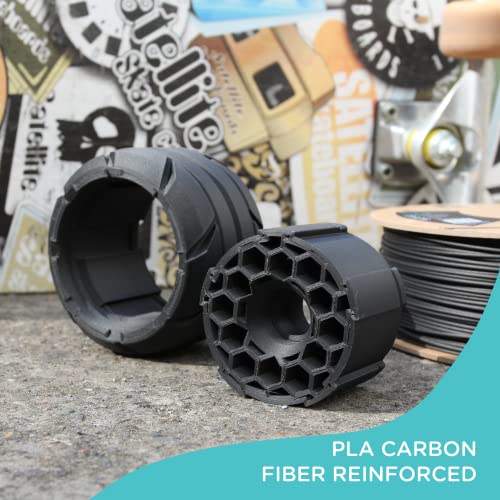 Polymaker Carbon Fiber PLA Filament 1.75mm, Carbon Fiber Reinforced 3D Printer PLA Filament 1kg - PolyLite 1.75mm Carbon F...