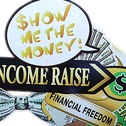 YiiiGoood Fun Money Theme Photo Booth Props Dollar Theme Selfie Props for Birthday Wedding Bachelorette Graduations Party