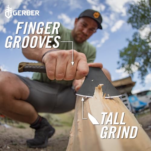 Gerber Gear Pack Hatchet - 3.5" Steel Blade Axe with Full Tang - Survival, Bushcraft and Camping Gear - with Mountable Nyl...