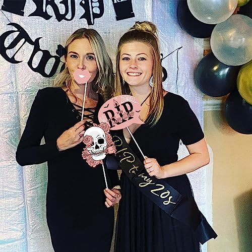 Cheereveal 24Pcs 30th Birthday Photo Booth Props, Rip Twenties Birthday Decorations, Death to My 20s Decorations for 30th ...
