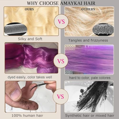 613 Human Hair Body Wave Blonde Bundles with Closure (12 14 16 +10 Inch) 100% Unprocessed 12A Grade Brazilian Virgin Hair Extensions bundles with 4 X 4 Lace front Free Part for Women
