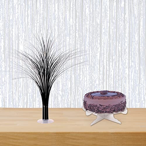 Beistle 2-Pack Metallic Spray Centerpiece, Sleek Black Decoration for New Years, Awards Night, & Birthday Parties, Table D...