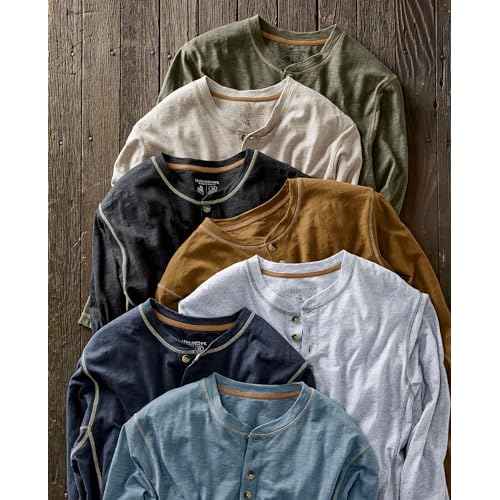 Legendary Whitetails Mens Maverick Slub Henley Shirt