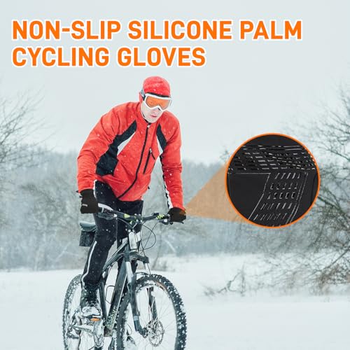 ihuan Winter Gloves for Men Women, Waterproof Warm Ski Snow Gloves Cold Weather, Thermal Touchscreen Skiing, Snowboarding,...