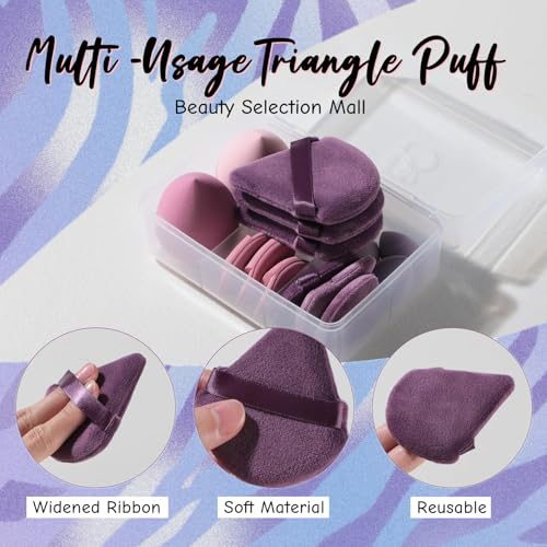 Makeup Sponge Set BS-MALL Triangle Puff 14 Pcs for Liquid, Cream, and Powder, Multi-colored Makeup Sponges and Mini Sponge...
