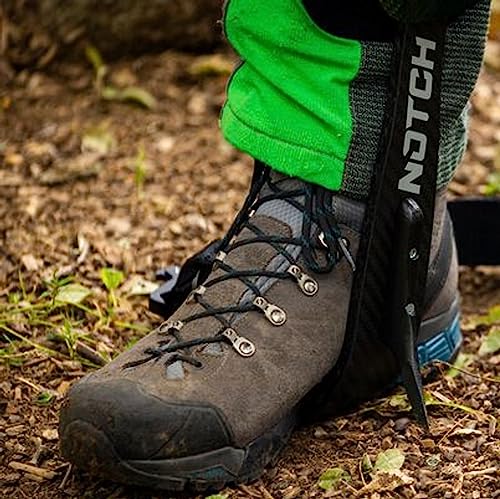 Notch Gecko Carbon Fiber 2.0 Climbers Includes Tree & Pole Gaffs, Quick Connect Straps, Adjustable Upper Cuffs, Rubber Sti...