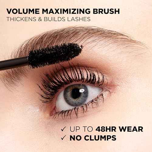 L¡¯Oreal Paris Makeup Voluminous Original Volume Building Waterproof Mascara, Black, 0.28 fl. oz.