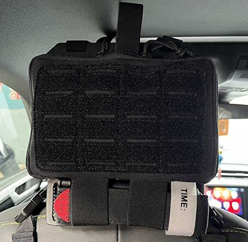 Dotacty Vehicle MOLLE Panel Car Visor Organizer Storage Rack Rigid Insert Panel for Backpack Tactical Accessories Gear Hol...