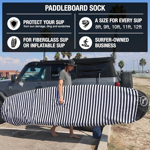 Ho Stevie! SUP Sock Cover - Avoid UV Sun Damage - Stretchy Protective Bag for Stand Up Paddle Boards