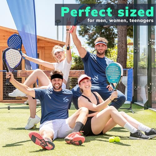 Sweatbands Sports Headband for Men & Women - Terry Cloth Moisture-Wicking Sports Towel Headband for Tennis, Basketball, Ru...