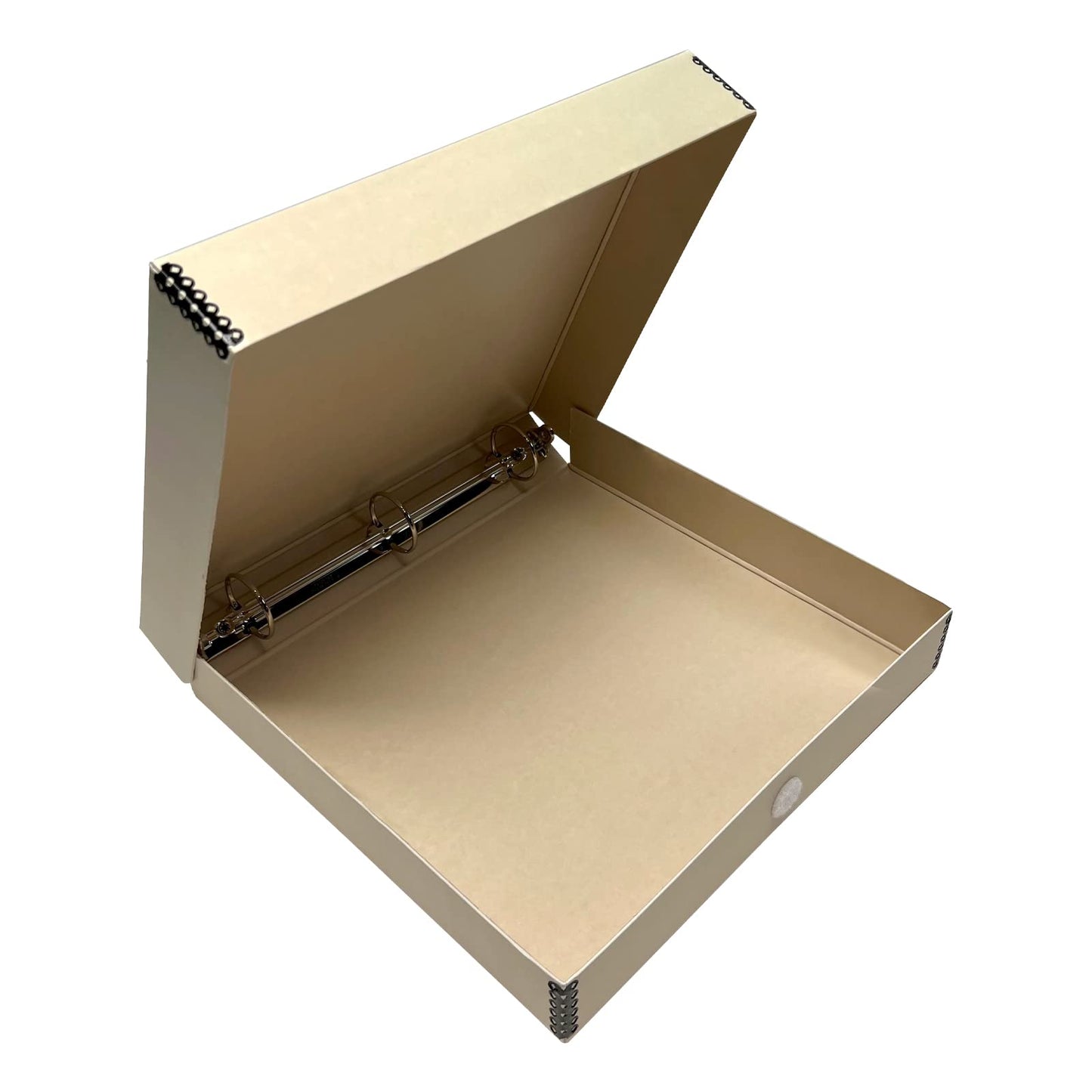Lineco, Archival Tan 3-Ring Binder Preservation Album Box 12.25 X 11.25 X 2 Inch. Unique Design To Store, Preserve, Organize Pho