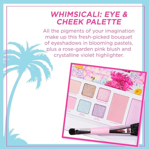 Petite 'N Pretty - WhimsiCali Eyeshadow & Cheek Makeup Palette and 10K Shine Lip Gloss Duo – Natural & Non-Toxic Face Make...