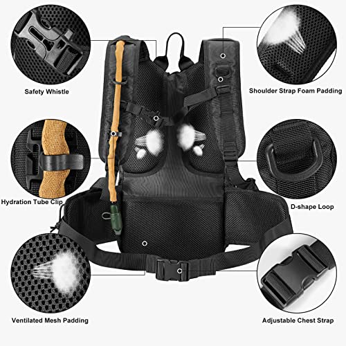 FRTKK Tactical Hydration Pack Lightweight Insulation Water Backpack Molle Hydration Backpack for Hiking, Running, Cycling,...