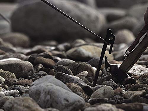 Snow Peak’s Solid Stake #20, R-102, Forged Steel, for Camping Tents, Made in Japan, Lifetime Product Guarantee