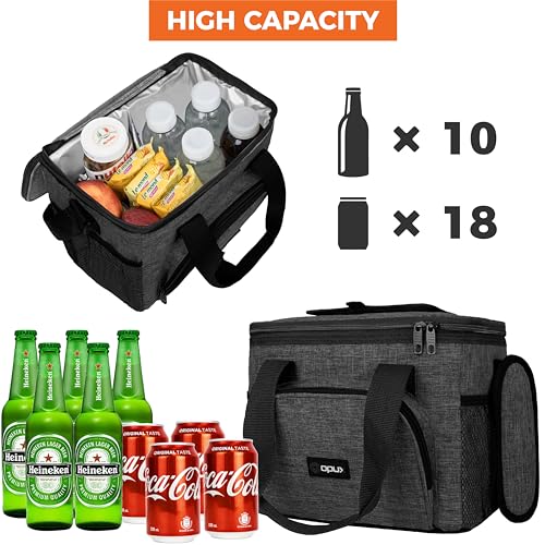 OPUX Soft Cooler Bag, Insulated Collapsible Lunch Cooler Bag for Men Work Camping Beach Travel, Portable Soft Sided Leakpr...