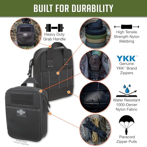 MAXPEDITION Beefy Pocket Organizer, Compact, MOLLE-Compatible, 1000D Nylon Tactical Pouch, Everyday Carry Tool and Gear St...