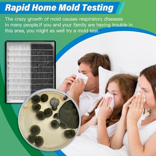 Mold Test Kit for Home - 12 Simple Detection Tests,Test HVAC System,Home Surfaces,& Indoor Air Quality Testing Kits,DIY Mo...