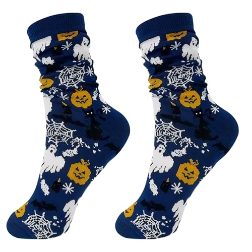Halloween Socks,Unisex Crew Novelty Socks,Festive Design,Holiday Costume Party Wear
