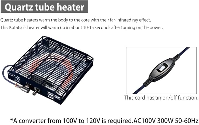 KEN JAPAN US-KLY Kotatsu Heater Table Low-Lying Dining and Work Desk (Rectangle W35.4 xD23.6 xH15.4 Inches,NA)