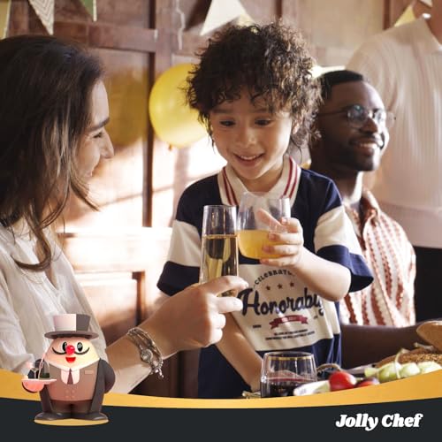 JOLLY CHEF 36 Pack Stemless Plastic Champagne Flutes 9 oz, Crystal Clear Stemless Plastic Toasting Glasses, Clear Disposab...