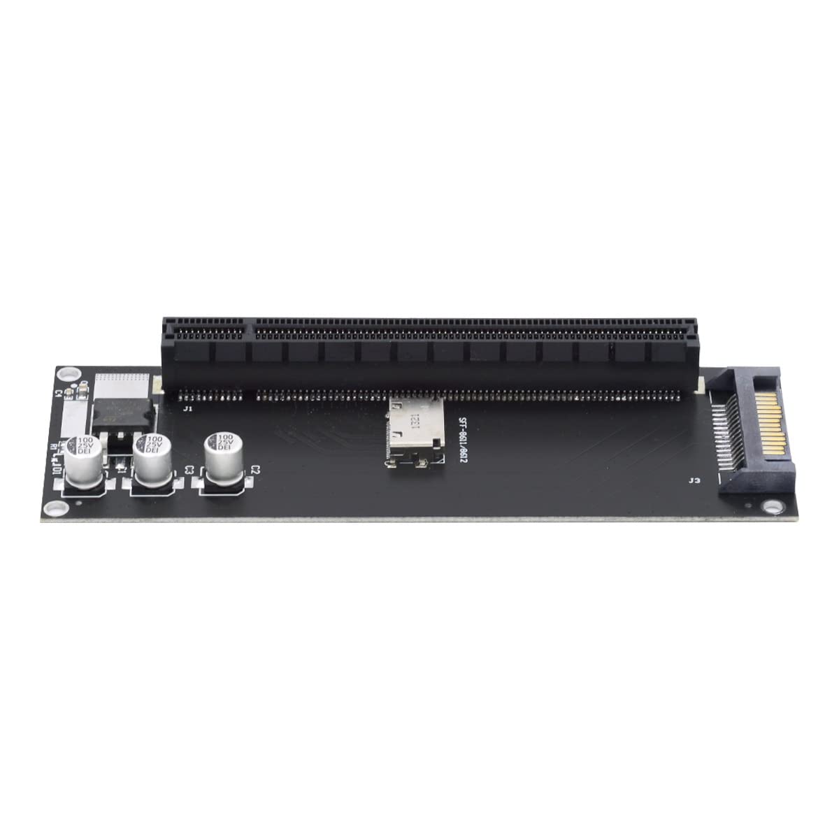 Cablecc Oculink SFF-8612 SFF-8611 to PCIE PCI-Express 16x 4X Adapter with SATA Power Port for Mainboard Graphics Card