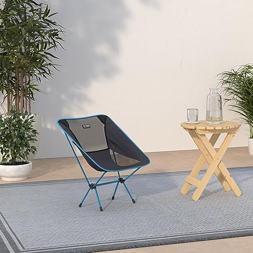 Helinox Chair One Original Lightweight Compact Collapsible Camping Chair Black/Blue, 2.1lbs Outdoor Chairs, Camping Chairs...