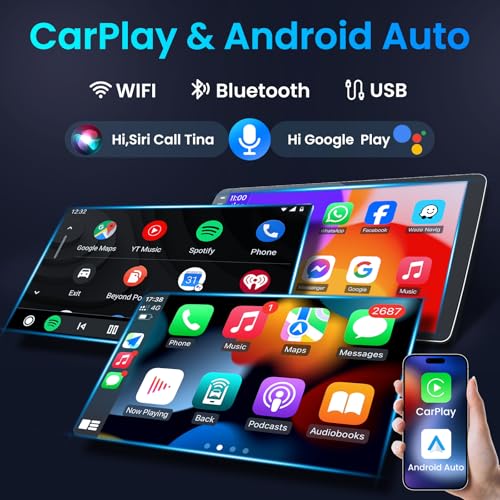 [4Core 64GB ROM] Car Radio Stereo for Jeep Compass Patriot 2010-2016: 10 inch 1280 * 800 Touch Screen 5GWiFi Wireless Carp...