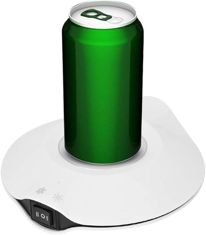 USB Cold and Hot Coasters, 2 in 1 Beverage Warmer and Drink Cooler, -3℃- 65 ℃ USB Heating and Cooling Mat Coffee Tea Bever...