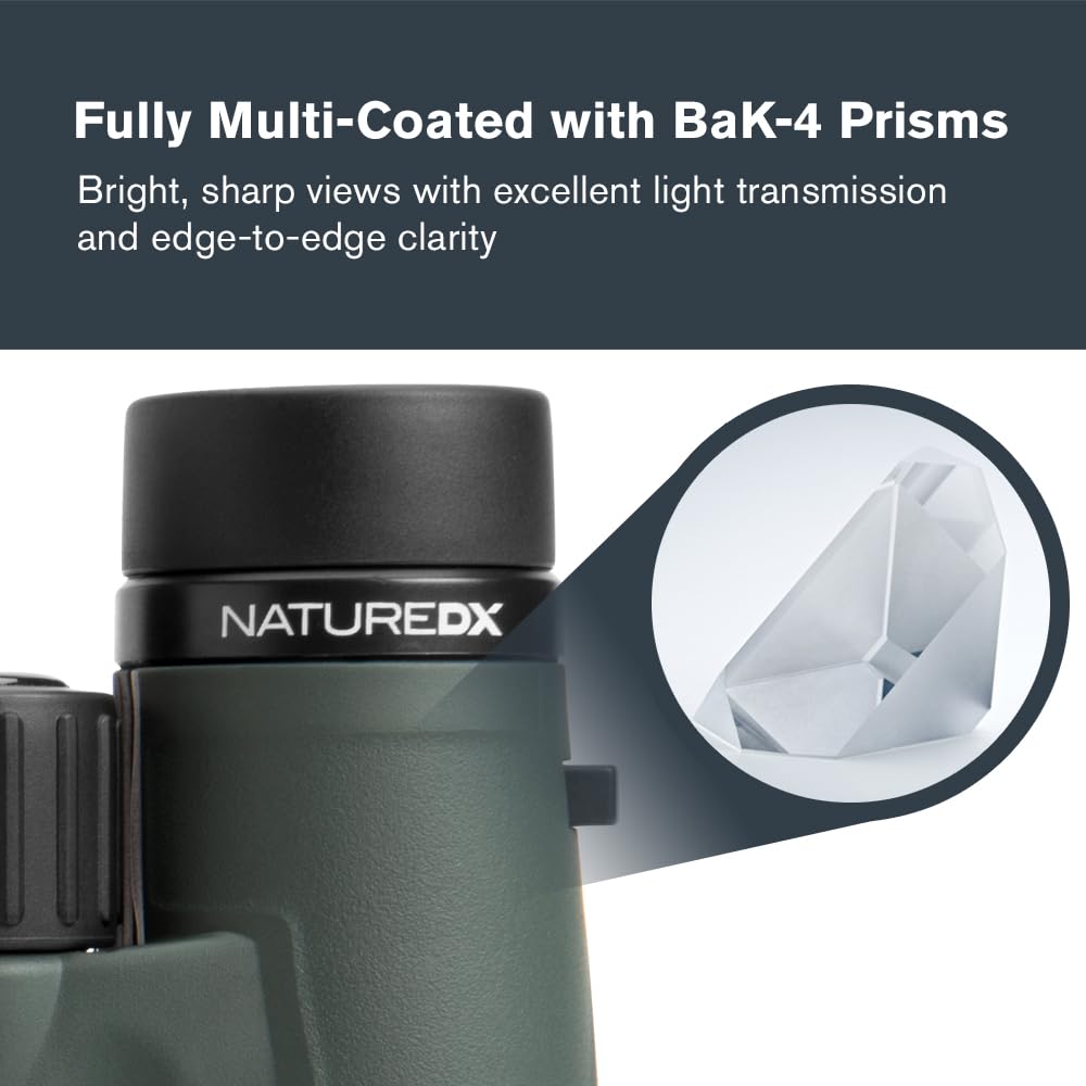 Celestron - Nature Dx 10X42 Binoculars - Ideal For Birding And Outdoors - 42Mm Objective Lenses - 5.8 Field Of View - Bak-4 Pris