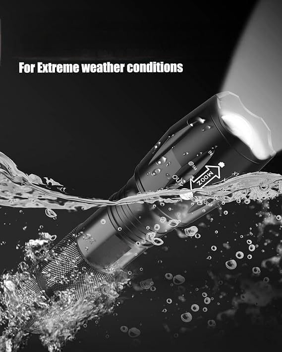 2Pack LED Flashlights High Lumens, 5Mode Tactical Flashlight for Home, Small Flashlights Powerful, Pocket Flashlight Brigh...