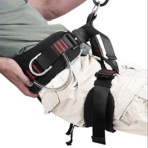 Ttechouter Adjustable Thickness Climbing Harness Half Body Harnesses for Fire Rescuing Caving Rock Climbing Rappelling Tre...