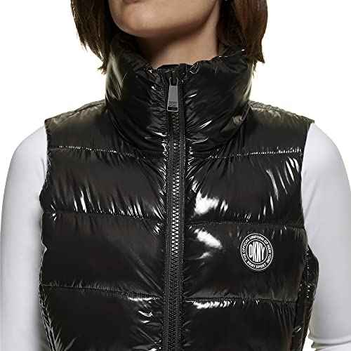 DKNY Women's Logo Drawstring Puffer Vest