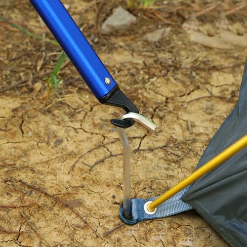REDCAMP 3-in-1 Aluminum Tent Stake Hammer and Puller Tool, Multi-Functional Heavy Duty Metal Camping Hammer Mallet Ultrali...