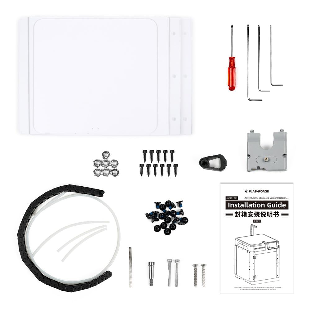 FLASHFORGE 3D Printer AD5M Enclosure, Create Your Style, Dustproof and Constant Temperature Protective Cover, Explore ABS/ASA/PC Filaments and Reduce Printing Noise