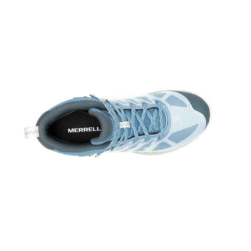 Merrell Women's SPEED ECO MID WATERPROOF Hiking Boot, Chambray, 9