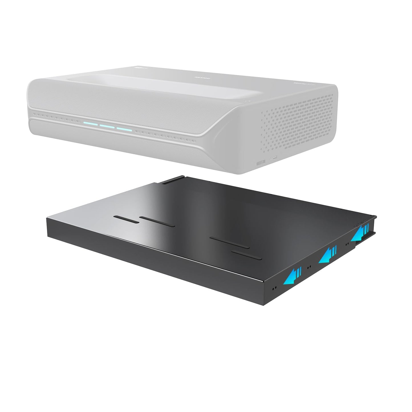 NexiGo AS200 Motorized Sliding Tray for Ultra Short Throw (UST) Projector, Extend Up to 150 Inch Picture, Auto Retractable Tray Telescopic design, Smart Sync with projector power