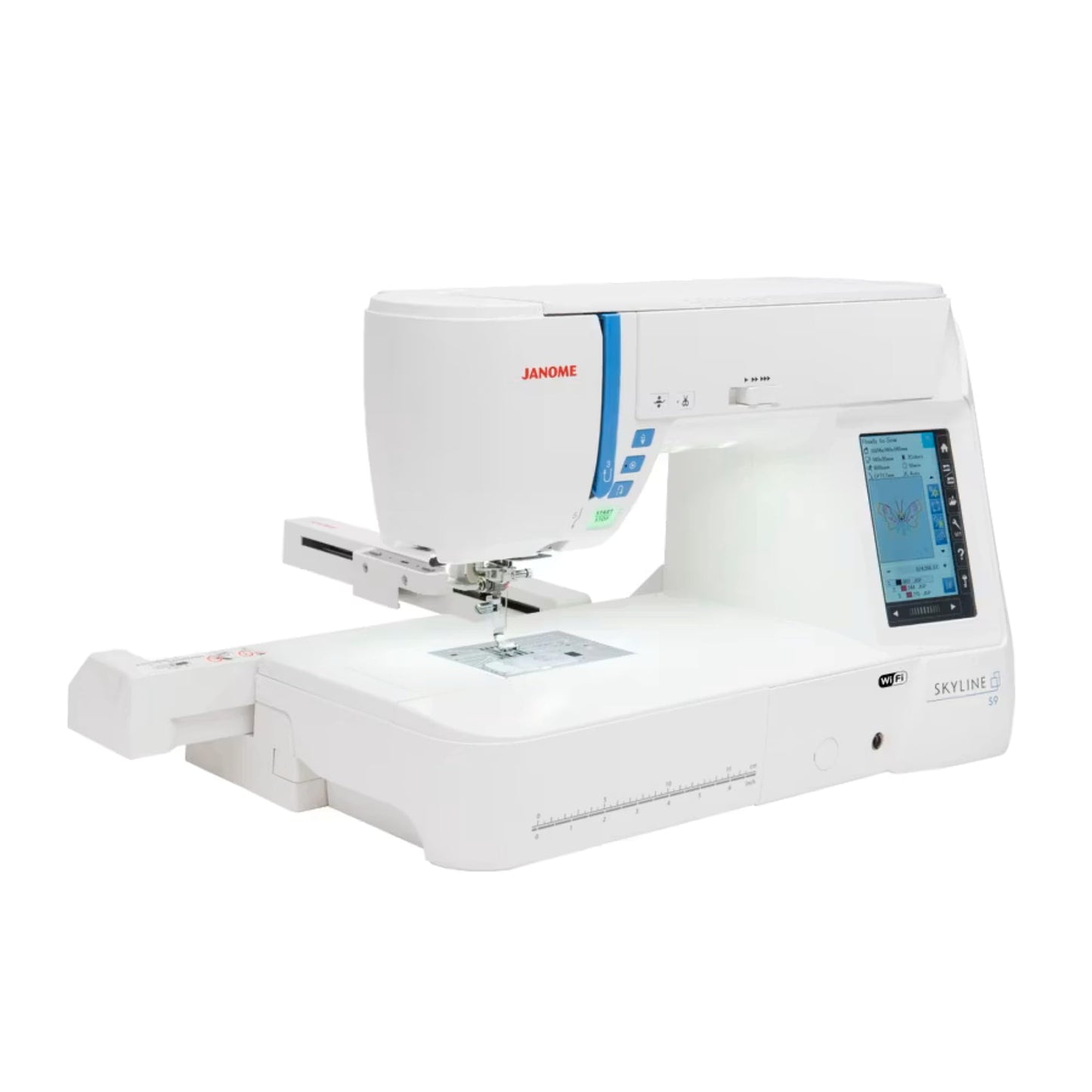 Janome Skyline S9 Indigo Sewing and Embroidery Machine