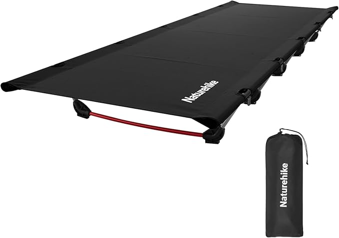 Naturehike GreenWild Camping Cot, Ultralight Folding Backpacking Cot, Supports 330lbs, Portable Camping Bed for Adults for...