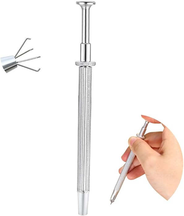Piercing Taper Ball Grabber Tool for Changing Jewelry - 14G 16G 18G 20G Stainless Steel Flat Back Earrings Applicator Tool Threadless Insertion Pin Thread Body Piercing Kit for Ear Nose Lip